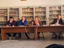 Da sinistra, Pascasio Matacera, Leonardo Taverniti, Sonia Munizzi e il segretario Prenestini
