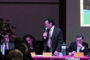 Il tavolo del convegno, da sinistra, F. Pitaro, W. Ferro, F. Froio, A. Reppucci