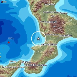 Scossa di terremoto questa notte fra le province di Catanzaro e Vibo