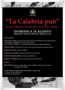 Borgia – Incontro dibattito “La Calabria può”