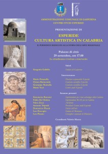 Gasperina – Presentazione di Esperide Cultura artistica in Calabria