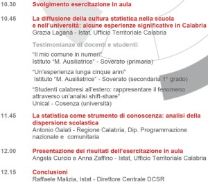 Soverato – Conferenza “Statistica e scuola: esperienze a confronto”