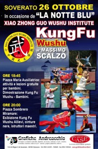 Il Kung Fu-Wushu a Soverato il 26 Ottobre per la “Notte Blu”