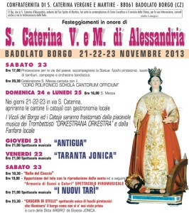 Badolato – Festeggiamenti in onore di S. Caterina di Alessandria