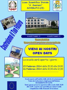 Open Day al Liceo Scientifico Statale “A. Guarasci” di Soverato
