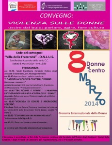 S. Andrea Jonio – Sabato 8 marzo convegno “Violenza sulle donne”