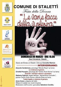 Stalettì – Domenica 9 Marzo convegno “Le varie facce della violenza”