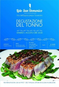 Soverato – Venerdì 01 Agosto, degustazione del tonno al Lido San Domenico
