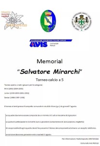 Petrizzi – Torneo di Calcio a 5 Memorial “Salvatore Mirarchi”