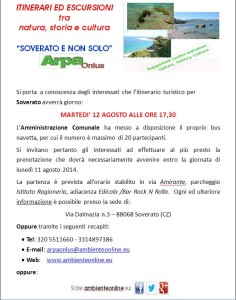 Martedì 12 Agosto itinerario turistico per Soverato