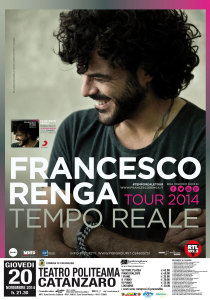 A gonfie vele le prevendite per Francesco Renga a Catanzaro con il suo “Tempo reale tour”. Sarà un altro sold out?
