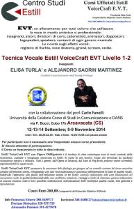 Finalmente a Cosenza i Corsi Completi EVT Voicecraft Estill