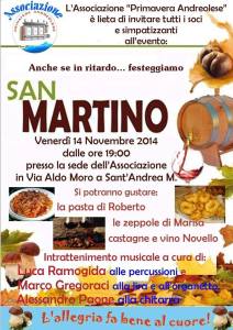 S. Andrea Jonio – Venerdì 14 Novembre Festa di San Martino
