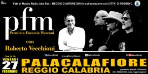 Reggio Calabria – Tutto pronto per il concerto evento della PFM con Roberto Vecchioni