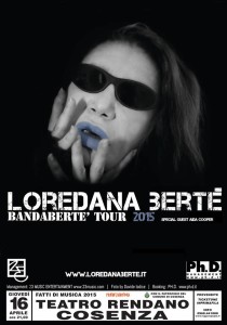 Grande attesa a Cosenza per il concerto di Loredana Bertè