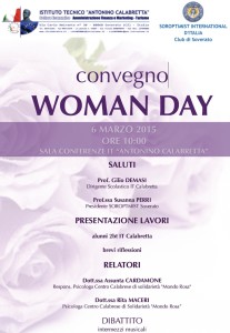 Soverato – Venerdì 6 Marzo il convegno “Woman Day”