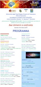 Dal 16 al 22 marzo il Liceo Scientifico di Soverato promuove la “Settimana del Cervello”