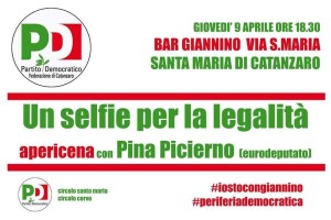 Catanzaro – Giovedì 9 Aprile un “Selfie per la Legalità”