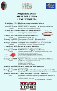 Vallefiorita – Programma eventi del Mese del Libro