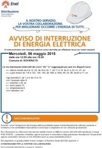 Avvisi Enel di Interruzione Energia Elettrica a Soverato
