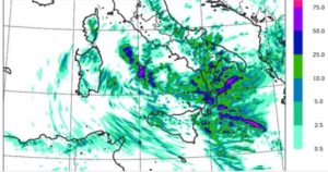 Allerta Maltempo – In arrivo in Calabria piogge di forte intensità, temporali e locali grandinate