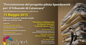 Progetto “Speedywork” per il Tribunale di Catanzaro